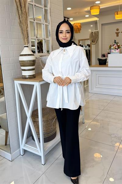 My312 Yaka Detaylı Gömlek