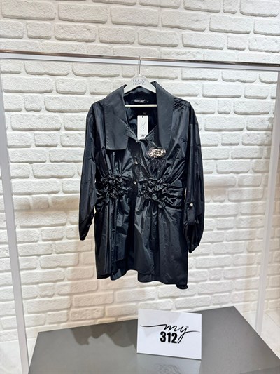 My312 Yakası Taşlı Ceket