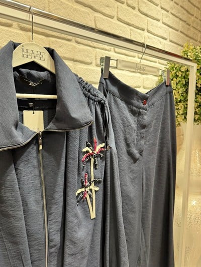 My312 Yakası Taşlı takım