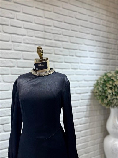 My312 Yanları Şifonlu Elbise