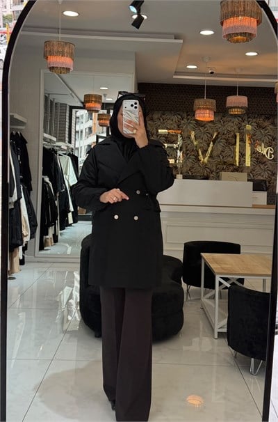 Nprive Arkası İşleme Detaylı Trençkot