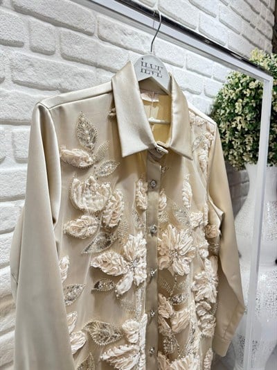 Selin Ada Güpür Detaylı Tunik