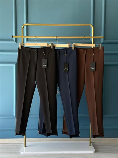 Sentez Paçası Fermuarlı Pantolon