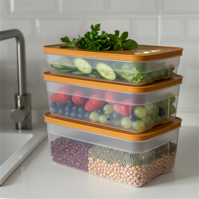 Royal Microwave & Fresh Saklama 5Lt + 3,8Lt + 2,5Lt Açık Yeşil