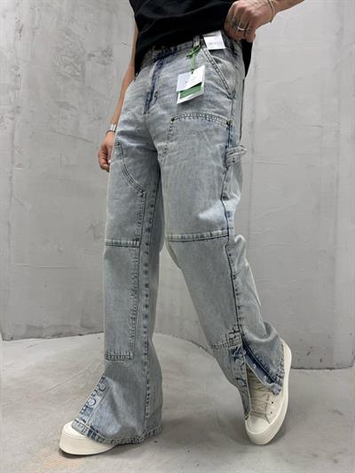 Baggy Paça Detay Yeşil Tint