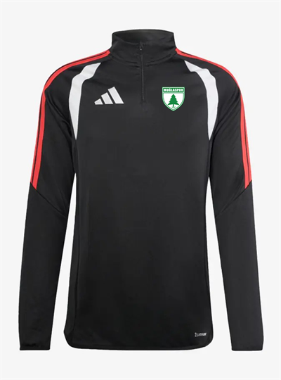 MUĞLASPOR ADİDAS SİYAH KIRMIZI YARIM FERMUAR ANTRENMAN EŞOFMAN ÜSTÜ