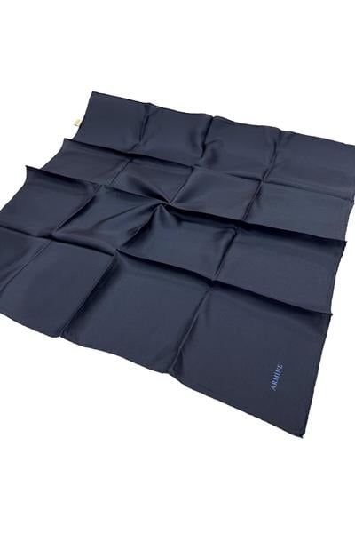 Düz İpek Eşarp - 1302 Lacivert Twill