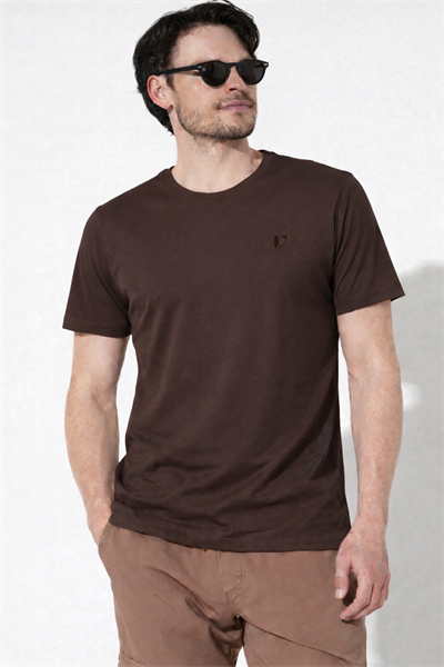 Erkek/unisex Beyaz Regular Bisiklet Yaka Basic Tişört Nefes alan kumaş