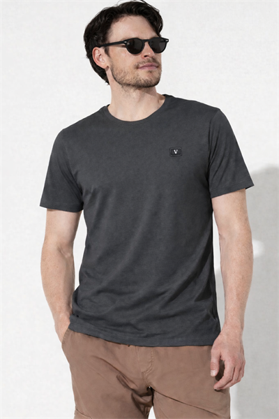 Erkek/unisex Beyaz  Regular Bisiklet Yaka Basic Tişört Nefes alan kumaş 