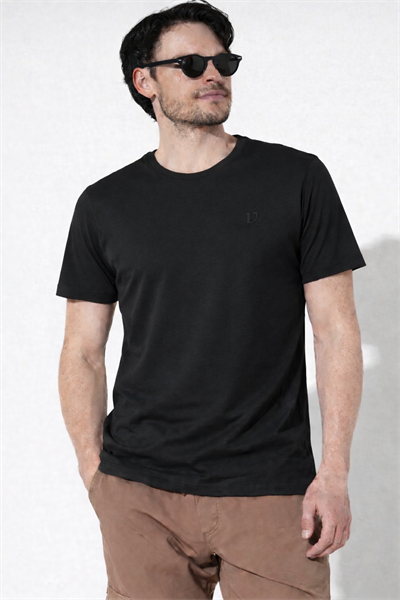 Erkek/unisex Beyaz Regular Bisiklet Yaka Basic Tişört Nefes alan kumaş 