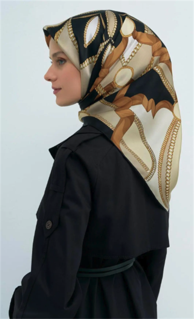 Saf İpek Twill Eşarp 9531D 01