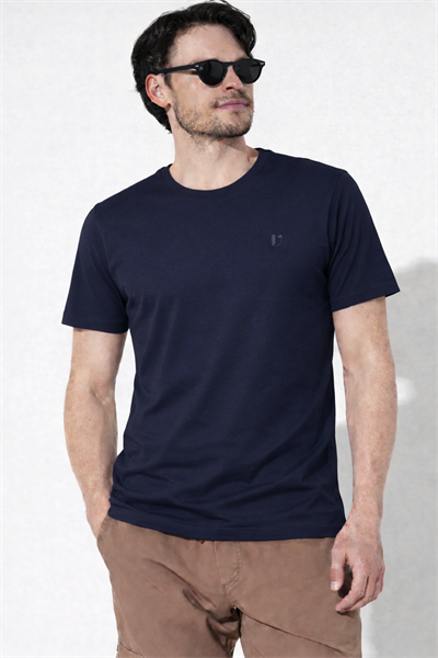 unisex Regular Bisiklet Yaka Likralı Tişört Nefes alan kumaş