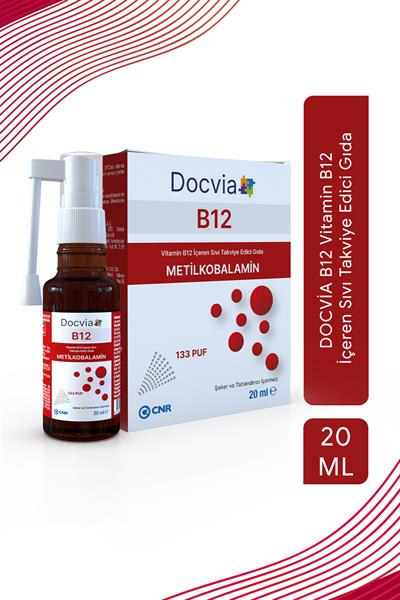 DOCVİA B12 Vitamin B12 İçeren Sıvı Takviye Edici Gıda