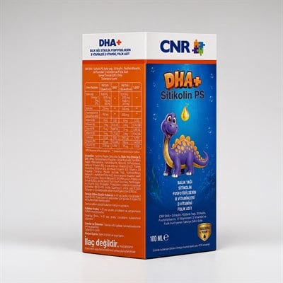Smart Up DHA+ Omega 3, Sitikolin, Fosfotidilserin ve Vitamin B12 İçeren Sıvı Takviye Edici Gıda 100 Ml Şurup