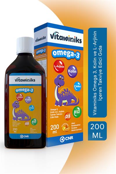 Vitaminiks Omega 3, Kolin ve L-Arjinin İçeren Takviye Edici Gıda