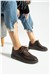 Kadın Sneaker Hakiki Deri Kahverengi Kısa Topuklu Casual/Günlük