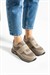 Kadın Sneaker Hakiki Deri Vizon Kısa Topuklu Casual/Günlük