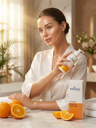 Cilt Aydınlatıcı, Ton Eşitleyici, Nemlendirici C Vitamini Vücut Kremi 200 ml