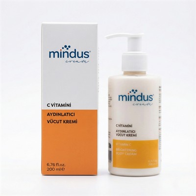 Cilt Aydınlatıcı, Ton Eşitleyici, Nemlendirici C Vitamini Vücut Kremi 200 ml