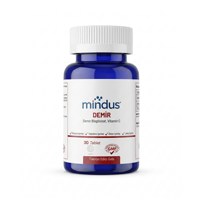 Mindus Demir Bisglisinat - Vitamin C 30 Tablet