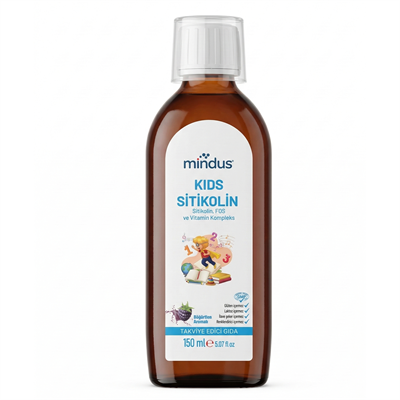 Mindus Kids Sitikolin Şurup 150 ml