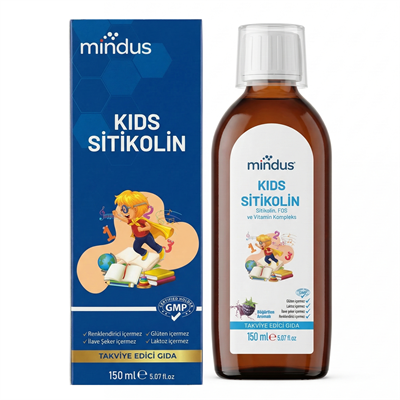Mindus Kids Sitikolin Şurup 150 ml