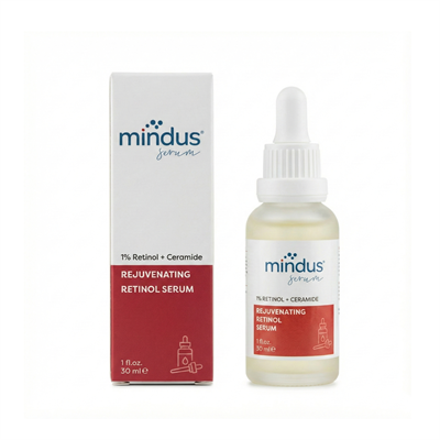 Mindus Kırışıklık Karşıtı, Onarıcı Retinol (a Vitamini) Gece Serumu 30 Ml (1% Retinol + Ceramide)