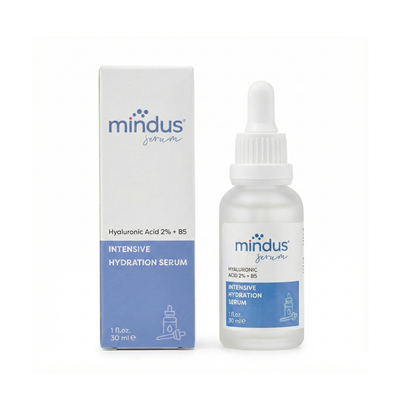 Mindus Yoğun Nemlendirme ve Dolgunlaştırıcı Etkili Yenileyici Cilt Bakım Serumu (Hyaluronic Acid 2% + B5)