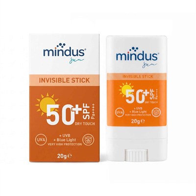 Mindus Yüksek Korumalı Yeni Nesil Filtreli Suya Dayanıklı Sun Stick Güneş Kremi 50+ SPF 20 gr