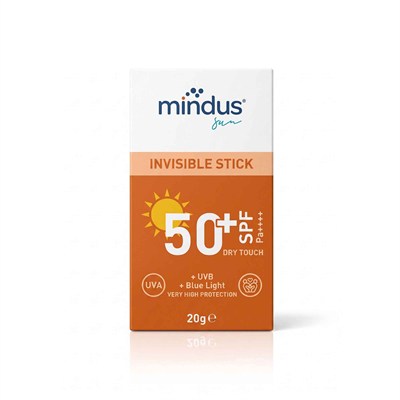Mindus Yüksek Korumalı Yeni Nesil Filtreli Suya Dayanıklı Sun Stick Güneş Kremi 50+ SPF 20 gr