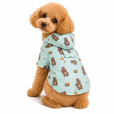 DolcePets Bear Köpek Yağmurluğu/Mavi