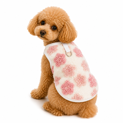 DolcePets Çiçekli Yelek/Pembe