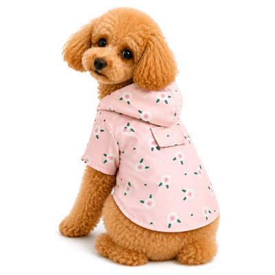 DolcePets Flower Köpek Yağmurluğu/Pembe