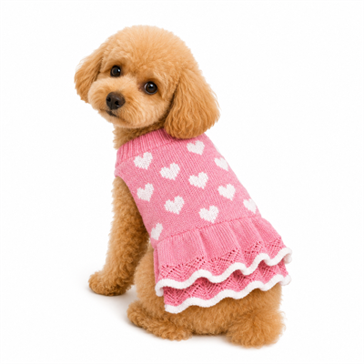 DolcePets Kalpli Elbise/Pembe