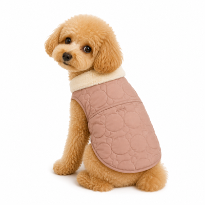 Kedi Köpek Kıyafeti & Elbisesi Köpek Yeleği Puffer Vest Pembe