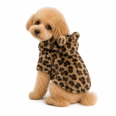 DolcePets Leopar Ceket/Kahverengi