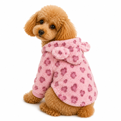 DolcePets Leopar Ceket/Pembe