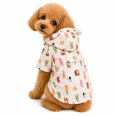 Dolcepets Sevimli Hayvan Desenli Yağmurluk