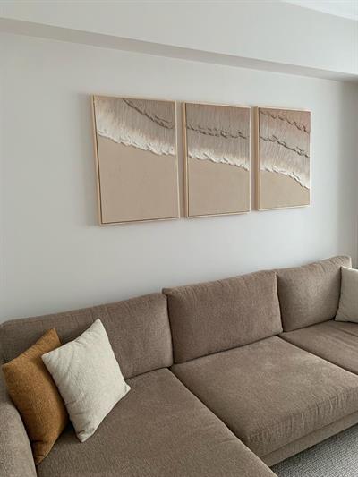 Ocean Brown Dokulu Tablo 3'lü Set