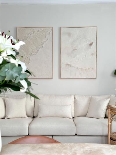 Ocean Soyut Dokulu Tablo 2'li Set