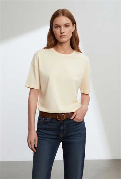 Basic T-Shirt-Açık Sarı