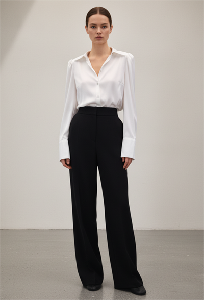 Cepli Klasik Pantolon - Siyah