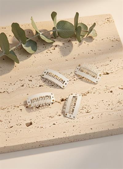 Saçsız ve Az Saçlı Bebekler İçin İkili Zümrüt Yeşili Şifon Çiçek Toka Seti - el yapımı