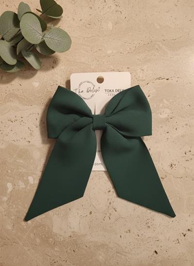 Zümrüt Yeşil Kadin Renkli Zümrüt Otomatik Fiyonk Toka,  El Yapımı Toka,