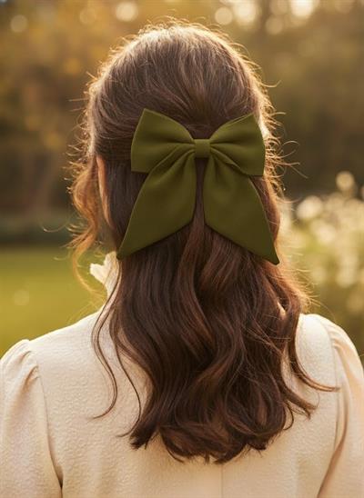 Yağ Yeşili Rengi Otomatik Fiyonk Toka, Haki Yeşil El Yapımı Toka