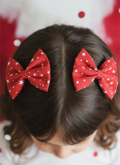 İkili Kombin Kırmızı Beyaz Yıldızlı Toka 23 Nisan 29 Ekim Toka, Çocuk Genç Hediye El Yapımı 