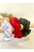 Beyaz Kırmızı Koyu Yeşil 3lü Rahat Ve Şık Scrunchie Saten Simit Toka, Yılbaşı Toka