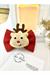 Büyük Geyik Figürlü Yılbaşı Kırmızı Toka Karne Hediyesi Fiyonk Toka Hand Made Noel Christmas Toka