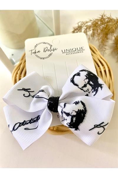 23 Nisan 29 Ekim Kırmızı Beyaz Son Trend Fiyonk Toka, Kurdele Hand Made Çocuk Pens Fiyonk Toka