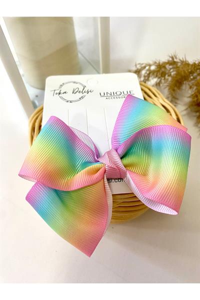 Premium Seri Grosgrain Kurdele Toka, El Yapımı Özel Günler Çocuk Klipsli Toka Hediyelik